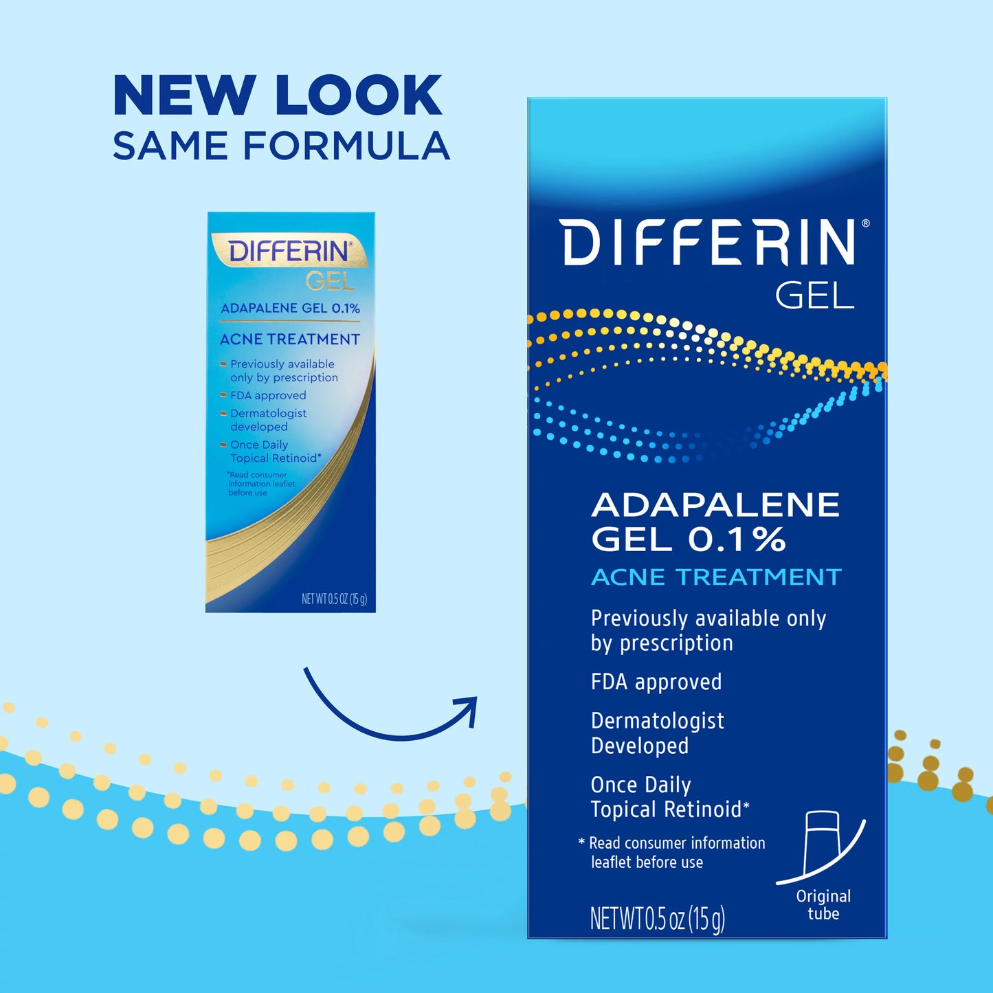 Differin Gel Adapalene Gel 0.1% - 15g