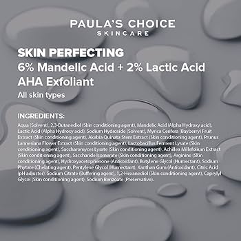 Paula's Choice 6% Mandelic + 2% Lactic Acid AHA Liquid Exfoliant - 88ml