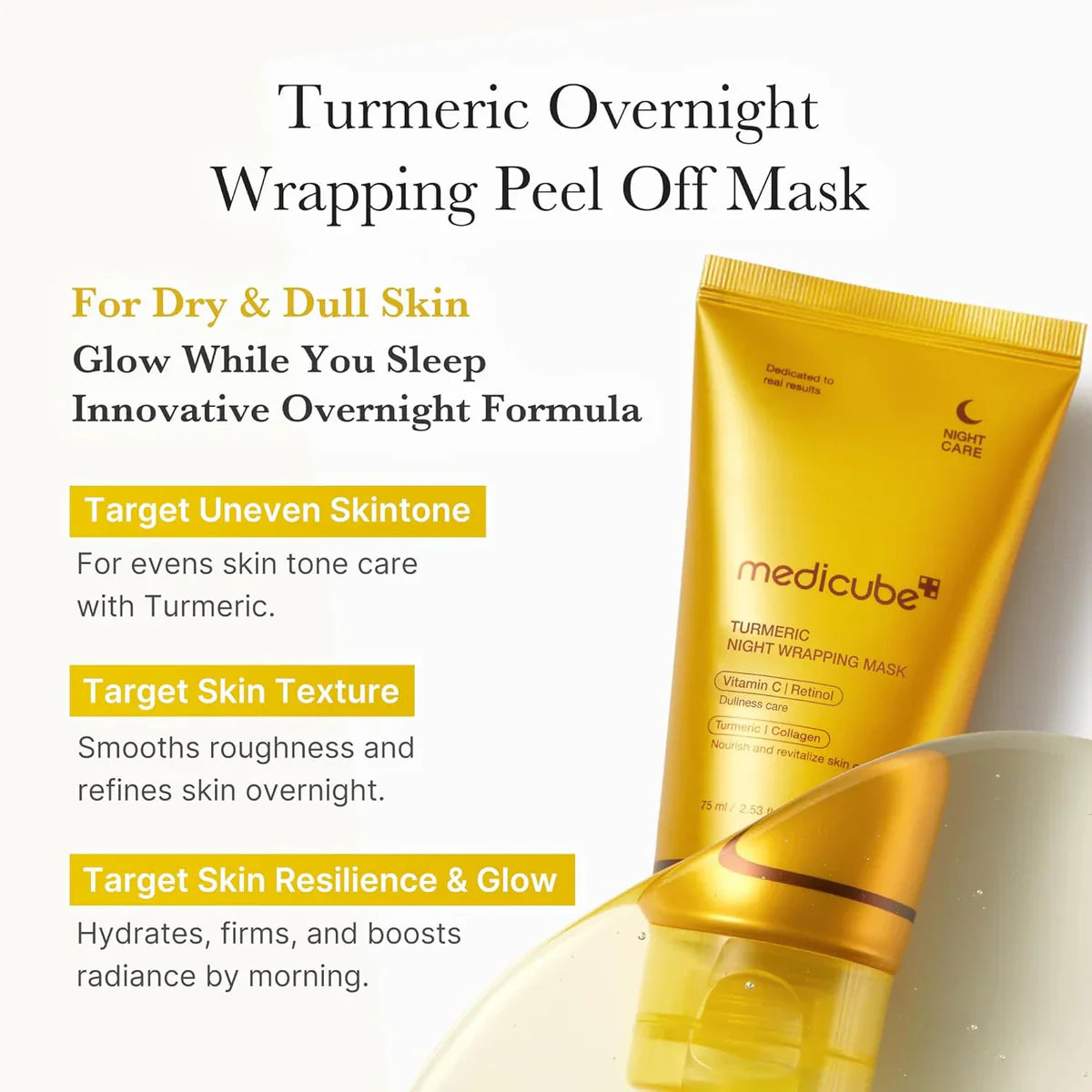 Medicube Kojic Acid Tumeric Night Wrapping Mask