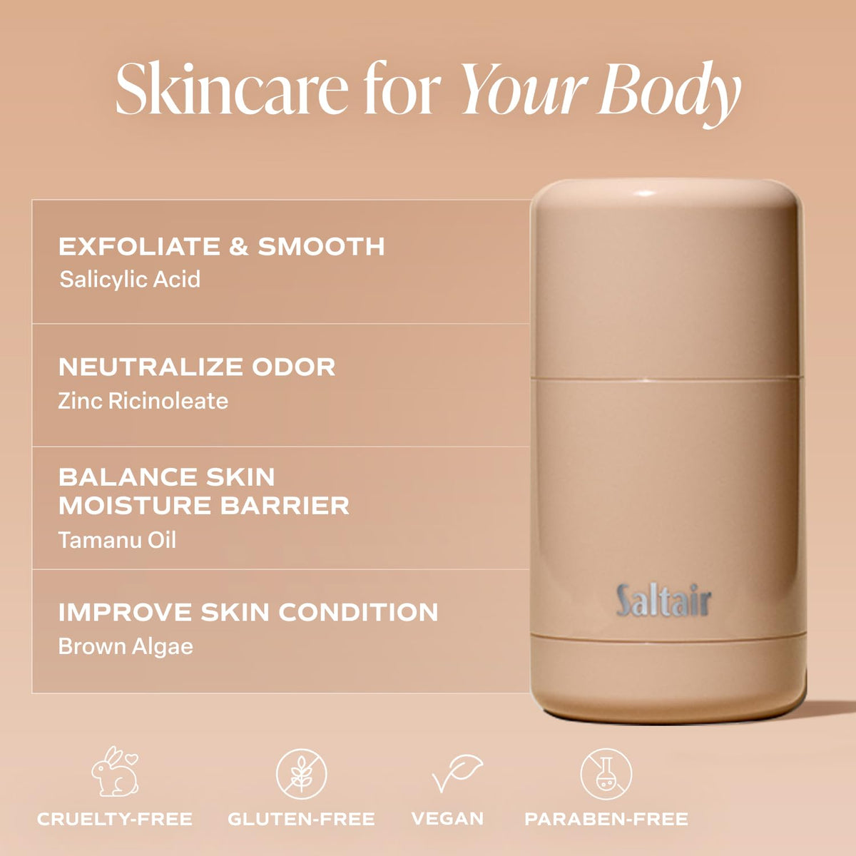Saltair Skincare Deodorant - Santal Bloom