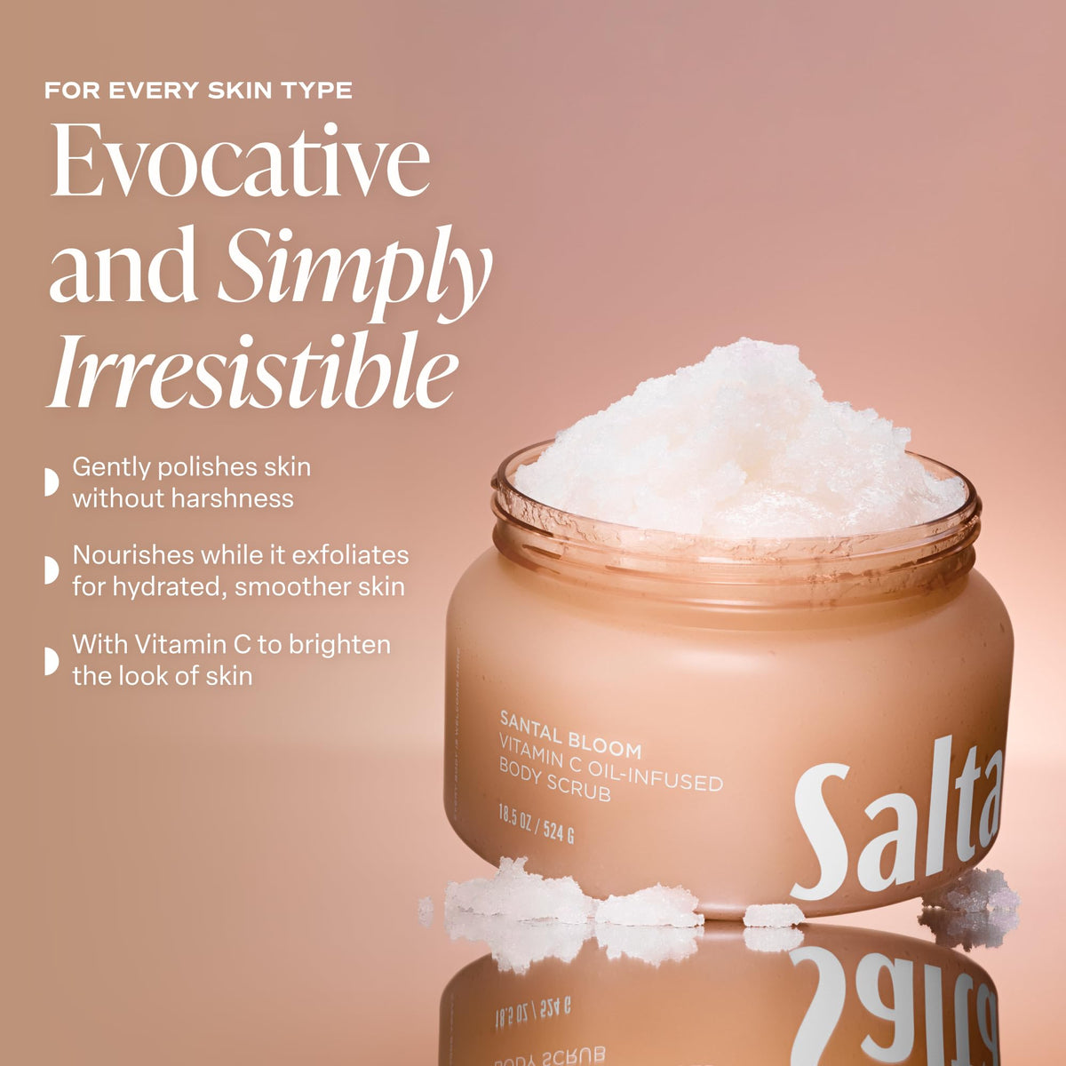 Saltair Vitamin C Oil-Infused Body Scrub - Santal Bloom