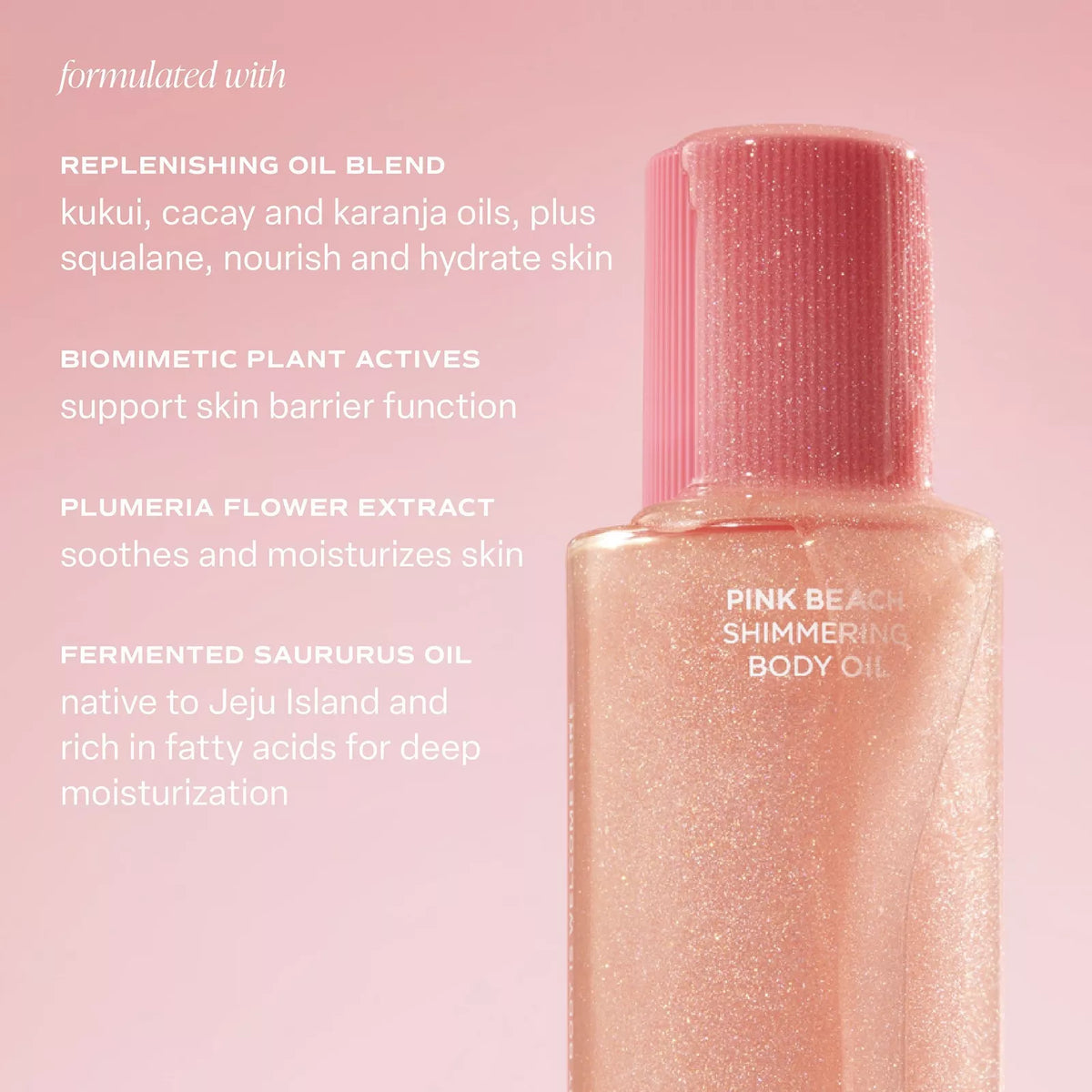 Saltair Pink Peach Shimmering Body Oil