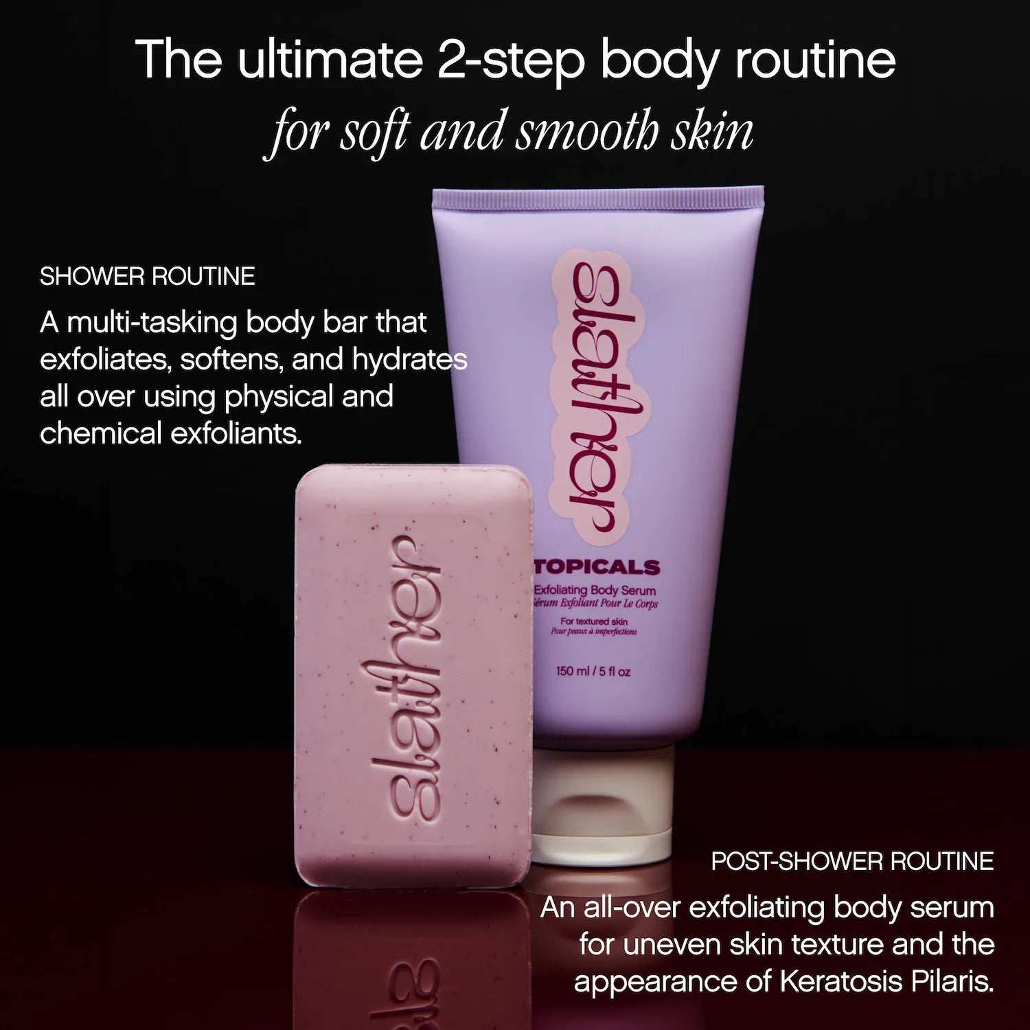 Topical Slather Exfoliating & Smoothing Bar - 2pcs
