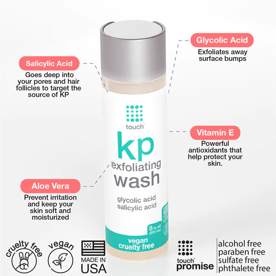 Touch KP Exfoliating Wash with Glycolic & Salicylic Acid