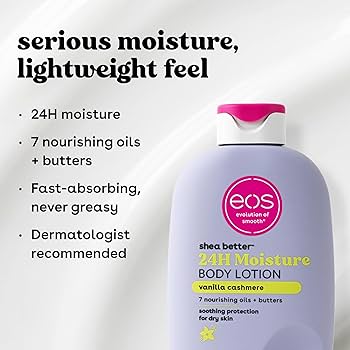 EOS Vanilla Cashmere 24H Moisture Body Lotion