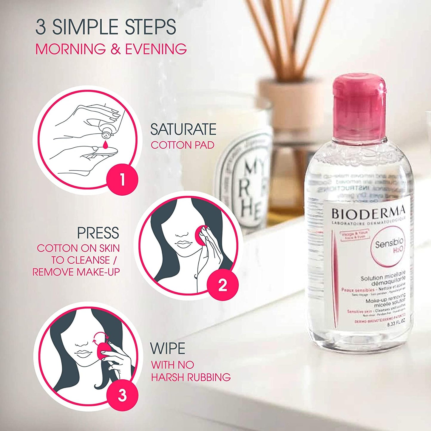 Bioderma Sensibio H20 Soothing Micellar Cleansing Water - 500ml
