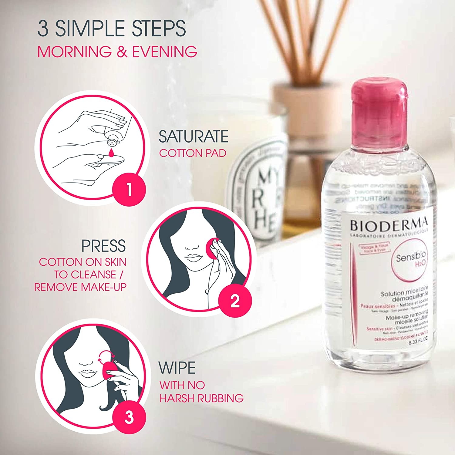 Bioderma Sensibio H20 Soothing Micellar Cleansing Water - 500ml