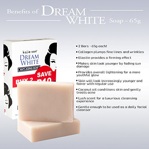 Kojie San Dream white Soap - 2 bars pack - 135g each