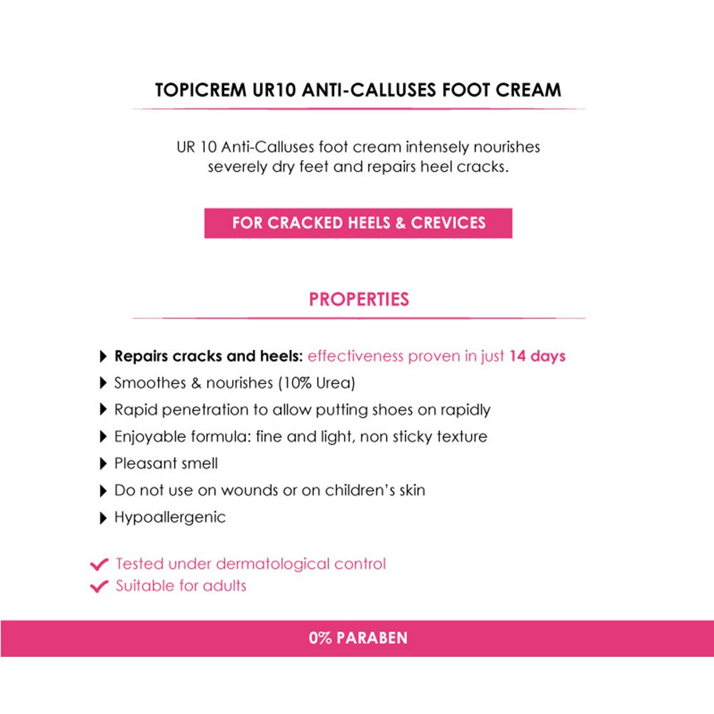 Topicream UR-10 Anti-Calluses Foot Cream