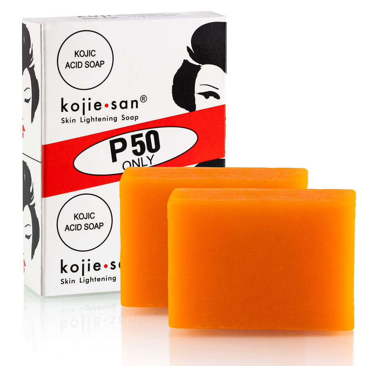 Kojie San Skin Lightening Kojic Acid Soap - 2 bar - 135g (Big Size)